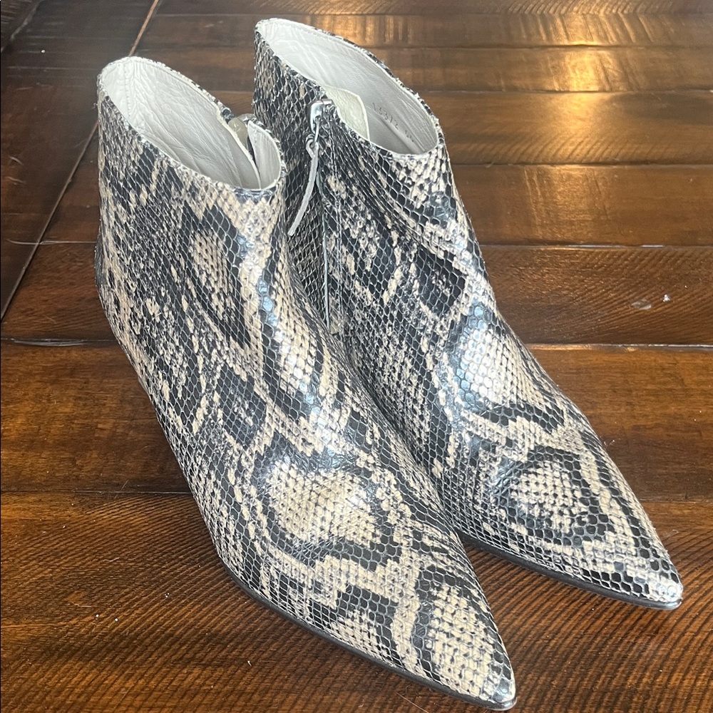 Snakeskin Ankle Boots